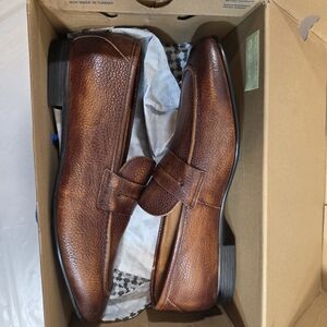 New With Box Mr B’s “ Watkins” Sz 7.5 Brown Leather Dress Shoes For Aldo